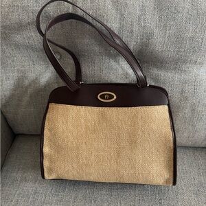 Etienne Aigner Brown and Tan Shoulder Bag